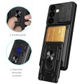 For Samsung Galaxy S24 5G Sliding Camshield TPU+PC Phone Case with Card Slot(Black)