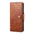 For Huawei nova 11 Denior Crocodile Texture Oil Edge Leather Phone Case(Brown)