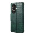 For Huawei nova 11 Denior Crocodile Texture Oil Edge Leather Phone Case(Green)