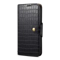 For Huawei P60 Denior Crocodile Texture Oil Edge Leather Phone Case(Black)