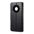 For Huawei Mate 40 Pro Denior Crocodile Texture Oil Edge Leather Phone Case(Black)