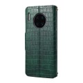 For Huawei Mate 30 Pro Denior Crocodile Texture Oil Edge Leather Phone Case(Green)