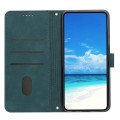 For Xiaomi Redmi K70 / K70 Pro Skin Feel Heart Embossed Leather Phone Case with Long Lanyard(Green)