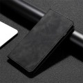 For Motorola Moto G34 5G Skin Feel Magnetic Leather Phone Case(Black)