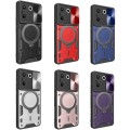 For Tecno Camon 20 Pro 5G CD Texture Sliding Camshield Magnetic Holder Phone Case(Purple)