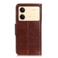 For Xiaomi Redmi Note 13R Pro Nappa Texture Leather Phone Case(Brown)
