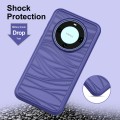 For Huawei Mate 60 Pro/60 Pro+ Wave Pattern 3 in 1 Silicone + PC Phone Case(Navy+Olivine)