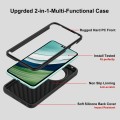 For Huawei Mate 60 Pro/60 Pro+ Wave Pattern 3 in 1 Silicone + PC Phone Case(Black)