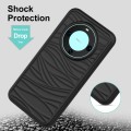 For Huawei Mate 60 Pro/60 Pro+ Wave Pattern 3 in 1 Silicone + PC Phone Case(Black)