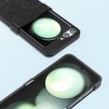 For Samsung Galaxy Z Flip5 ABEEL Hinge Dream Litchi Texture PU Phone Case(Black)