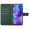 For Xiaomi Redmi Note 13 Pro 4G Global Rhombic Grid Texture Leather Phone Case(Green)