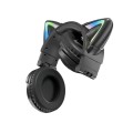 VJ371 Tuya RGB Cat Ear Wireless Bluetooth Earphone with Detachable Microphone(Black)