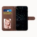 For Samsung Galaxy S24+ Stitching Calf Texture Buckle Leather Phone Case(Brown)