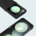 For Samsung Galaxy Z Flip5 ABEEL Three-stage PU Leather Black Edge Phone Case(Black)
