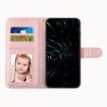 For Xiaomi 14 Stitching Calf Texture Buckle Leather Phone Case(Pink)