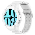 For Samsung Galaxy Watch 6 40mm Armor Silicone Watch Band + Watch Case Set(White)