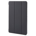 For Samsung Galaxy Tab A9 Tri-fold Holder Flip Horizontal Flip TPU Leather Tablet Case(Black)