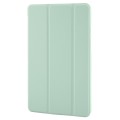 For Samsung Galaxy Tab A9 Tri-fold Holder Flip Horizontal Flip TPU Leather Tablet Case(Green)