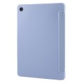 For Samsung Galaxy Tab A9+ Tri-fold Holder Flip Horizontal Flip TPU Leather Tablet Case(Lavender Gre