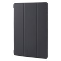 For Samsung Galaxy Tab A9+ Tri-fold Holder Flip Horizontal Flip TPU Leather Tablet Case(Black)