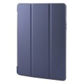 For Samsung Galaxy Tab A9+ Tri-fold Holder Flip Horizontal Flip TPU Leather Tablet Case(Dark Blue)