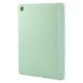 For Samsung Galaxy Tab A9+ Tri-fold Holder Flip Horizontal Flip TPU Leather Tablet Case(Green)