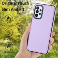 For Samsung Galaxy A13 4G Litchi Pattern Stitched Side-mounted Phone Case(Purple)