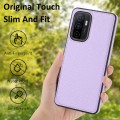 For Samsung Galaxy A32 4G Litchi Pattern Stitched Side-mounted Phone Case(Purple)