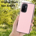 For Samsung Galaxy A33 5G Litchi Pattern Stitched Side-mounted Phone Case(Pink)