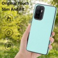 For Samsung Galaxy A33 5G Litchi Pattern Stitched Side-mounted Phone Case(Mint Green)