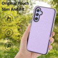 For Samsung Galaxy A34 5G Litchi Pattern Stitched Side-mounted Phone Case(Purple)