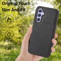 For Samsung Galaxy A34 5G Litchi Pattern Stitched Side-mounted Phone Case(Black)
