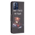 For Motorola Moto G Play 2024 Colored Drawing Pattern Leather Phone Case(Bear)