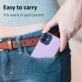 For iPhone 11 Litchi Pattern Stitched Side-mounted Phone Case(Purple)