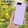 For iPhone SE 2022/SE 2020/7/8 Litchi Pattern Stitched Side-mounted Phone Case(Purple)