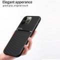 For iPhone 15 Pro Max Classic Tilt Strip Grain Magnetic Shockproof PC + TPU Phone Case(Red)