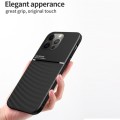 For iPhone 15 Pro Classic Tilt Strip Grain Magnetic Shockproof PC + TPU Phone Case(Red)