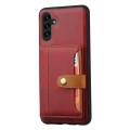 For Samsung Galaxy A05s Calfskin Card Slot TPU + PU Phone Case(Red)