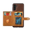 For Samsung Galaxy A05s Calfskin Card Slot TPU + PU Phone Case(Brown)