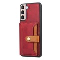 For Samsung Galaxy S24+ 5G Calfskin Card Slot TPU + PU Phone Case(Red)