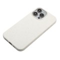 For iPhone 15 Pro Max Wheat Straw Material + TPU Phone Case(White)