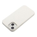 For iPhone 15 Plus Wheat Straw Material + TPU Phone Case(White)