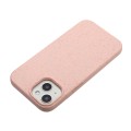 For iPhone 15 Plus Wheat Straw Material + TPU Phone Case(Pink)