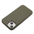 For iPhone 15 Plus Wheat Straw Material + TPU Phone Case(Army Green)