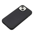For iPhone 15 Plus Wheat Straw Material + TPU Phone Case(Black)