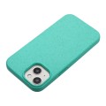 For iPhone 15 Wheat Straw Material + TPU Phone Case(Green)