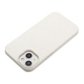 For iPhone 15 Wheat Straw Material + TPU Phone Case(White)