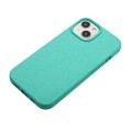 For iPhone 14 Plus Wheat Straw Material + TPU Phone Case(Green)