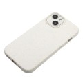 For iPhone 14 Wheat Straw Material + TPU Phone Case(White)
