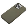For iPhone 14 Pro Max Wheat Straw Material + TPU Phone Case(Army Green)